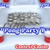 GoPong Inflatable Swimming Pool Party Barge Floating Beer Pong Drinking Table with Cooler, White, 6' Float   556077668